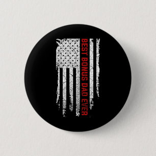 Bonus Vater Ever American USA Flaggen Tag Geschenk Button
