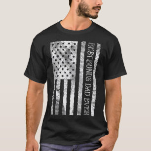 Bonus Vater je US Flag Vintag Patriot Stepdad Men T-Shirt