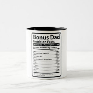 Bonus Vater Nutrition Fakten Zweifarbige Tasse