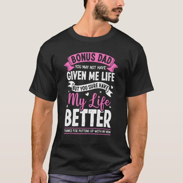 Bonus-Vater von Son für Stepfather Stepda T-Shirt (Vorderseite)
