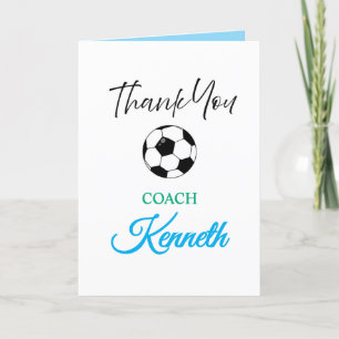 Bonuskarte für Fußballtrainer, Dankeschön-Karte Ankündigung