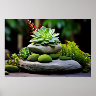 Bonzai Pflanze Ruhige Friedliche Natur Poster