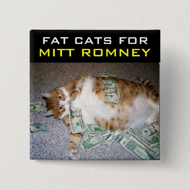 Bonzen für Mitt Romney Button (Vorderseite)
