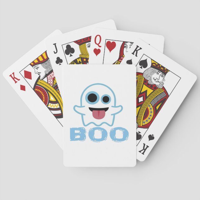 Boo Albern Funny Meme Spielkarten (Rückseite)