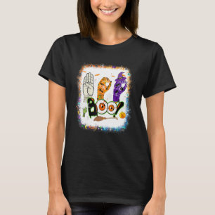 Boo Amerikanische Gebärdensprache Asl Gehörloser H T-Shirt