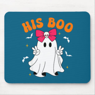 Boo &amp; Boo lustige passende Halloween-Paare Mousepad