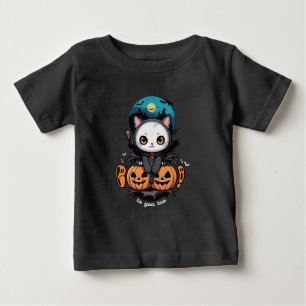 Boo auch für dich   Niedliche Katzenwings & Pumpki Baby T-shirt