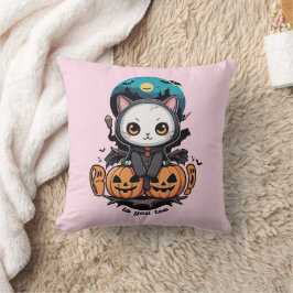 Boo auch für dich | Niedliche Katzenwings & Pumpki Kissen