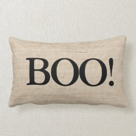 BOO auf Burlap Halloween Kissen