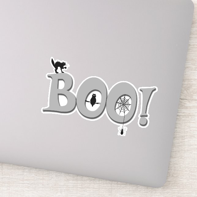 Boo! Aufkleber (Detail)