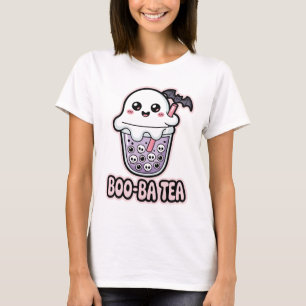 Boo-Ba Tea Funny Ghost Boba T - Shirt   Niedlich K