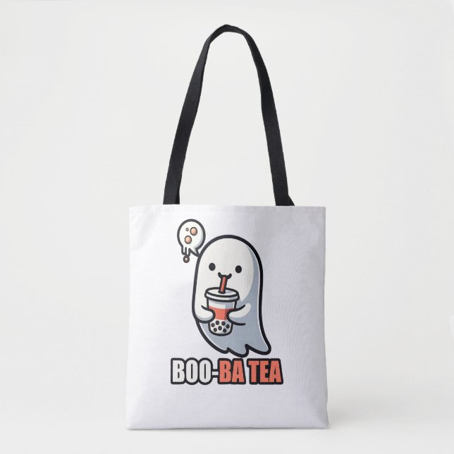 Boo-Ba Tea Ghost – Playful Halloween Boba Lover De (Vorderseite)