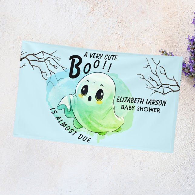 Boo Baby Dusche Halloween Blue Themed Niedliches P Banner (Von Creator hochgeladen)