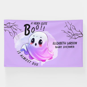 Boo Baby Dusche Halloween Lila, Party und Niedlich Banner