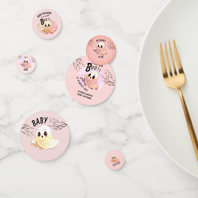 Boo Baby Dusche Halloween Pink Thema Niedliches Pa Konfetti (Gruppe)