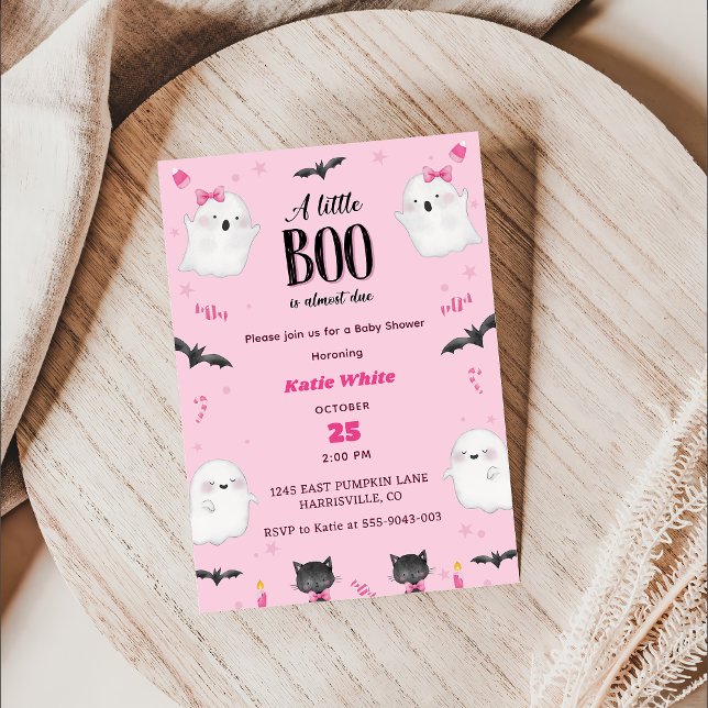 Boo Baby Dusche Unser kleiner Boo ist fast fällig Einladung (Von Creator hochgeladen)
