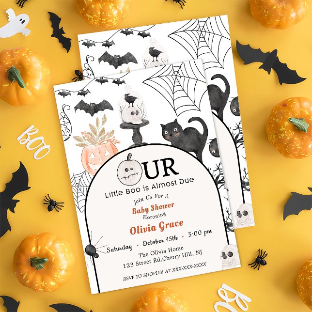 Boo Baby Dusche Unser kleiner Boo ist fast fällig Einladung (Von Creator hochgeladen)