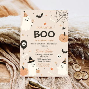 Boo-Baby-Party Unser kleiner Boo kommt bald Einladung