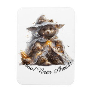 Boo! Bär vor! Teddy-Bär. Ghost Teddy Magnet