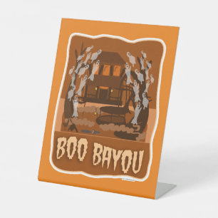 Boo Bayou Haunted beängstigenden Halloween Cartoon Sockelschild