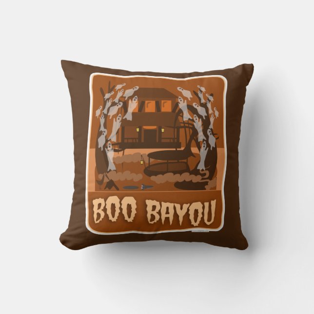 Boo Bayou Spuk Halloween Spooky Art Kissen (Vorderseite)