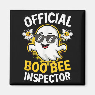 Boo Bee Inspektor Shirt Männer Frauen Halloween Ko Magnet
