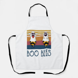 Boo Bees Couple Ghost Halloween Shirt Schürze