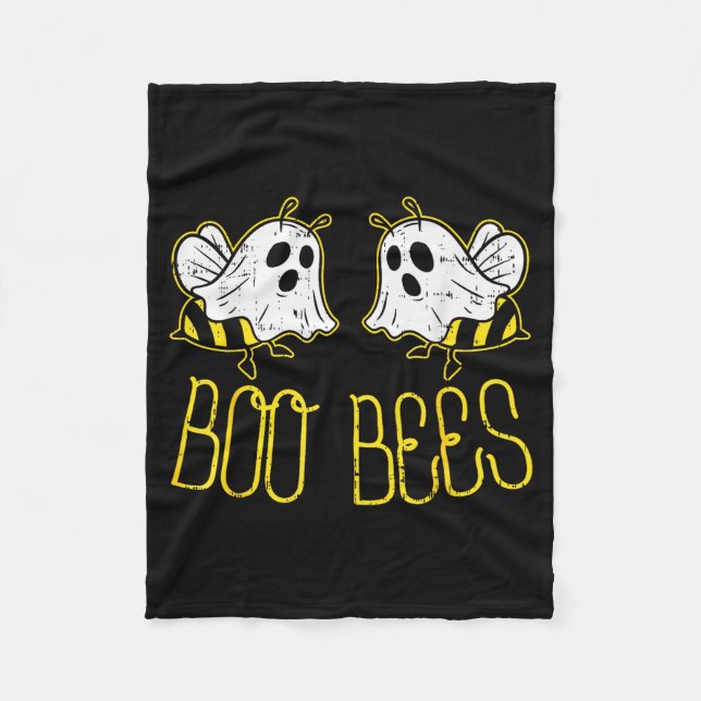 Boo Bees Funny Couples Halloween Costume For Adult Fleecedecke (Vorderseite)