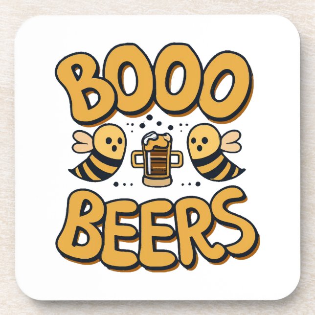 Boo Bees Getränkeuntersetzer (Vorderseite)