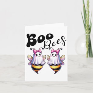 Boo Bees Ghost Bee Halloween Kostüm Frauen Funny Karte