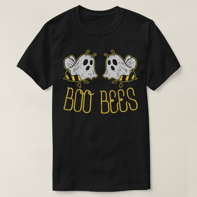 Boo Bees Ghost Funny Paare Halloween Kostüm für T-Shirt (Design vorne)