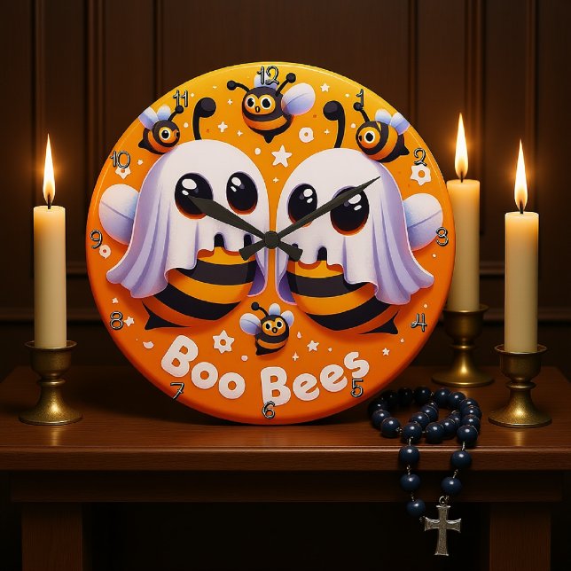 Boo Bees Große Wanduhr (Von Creator hochgeladen)