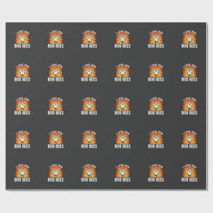 Boo Bees Halloween Geist Biene Lustiges Design_1 Geschenkpapier