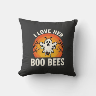 Boo Bees Halloween Geist Biene Lustiges Design_1 Kissen