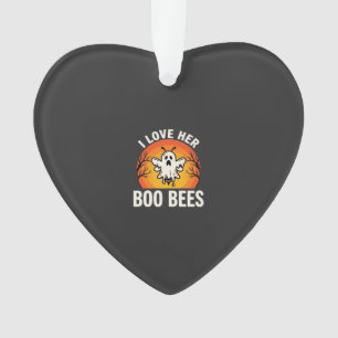 Boo Bees Halloween Geist Biene Lustiges Design_1 Ornament