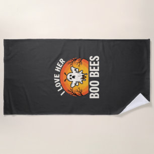 Boo Bees Halloween Geist Biene Lustiges Design_1 Strandtuch