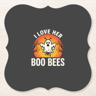 Boo Bees Halloween Geist Biene Lustiges Design_1 Untersetzer