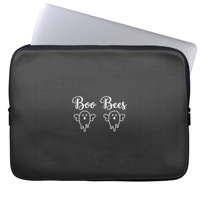 Boo Bees Halloween-Geister-Design Laptopschutzhülle (Vorderseite)