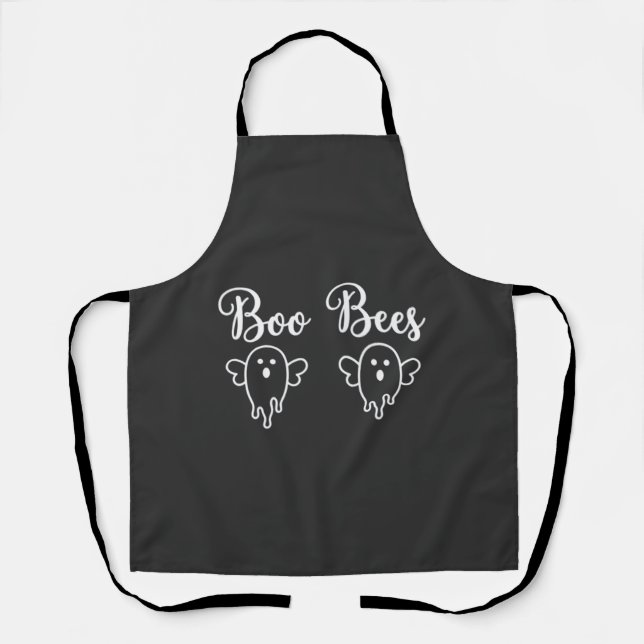 Boo Bees Halloween-Geister-Design Schürze (Vorderseite)