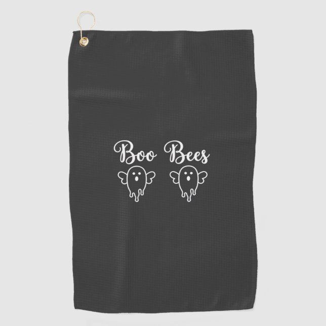 Boo Bees Halloween-Geisterdesign Golfhandtuch (Vorderseite)