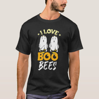 Boo Bees Halloween Ghost Drink Bier T-Shirt