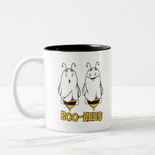 Boo Bees Halloween - Halloween lustige Geister Bie Zweifarbige Tasse