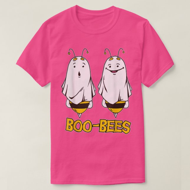 Boo Bees Happy Halloween couple  T-Shirt (Design vorne)