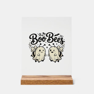 Boo Bees Vintage Halloween Geist Biene Design_1 Acrylschild