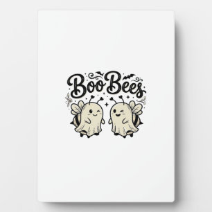 Boo Bees Vintage Halloween Geist Biene Design_1 Fotoplatte