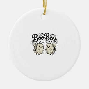 Boo Bees Vintage Halloween Geist Biene Design_1 Keramik Ornament