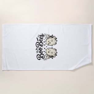 Boo Bees Vintage Halloween-Geist-Biene-Design_1 Strandtuch