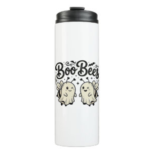 Boo Bees Vintage Halloween Geist Biene Design_1 Thermosbecher