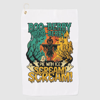 Boo Berry Pie Eis Schrei Kürbis Vogelscheuche Hall Golfhandtuch