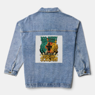 Boo Berry Pie Eis Schrei Kürbis Vogelscheuche Hall Jeansjacke